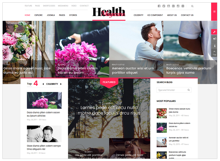 Healthmag - Top 10 Best-selling Joomla Templates