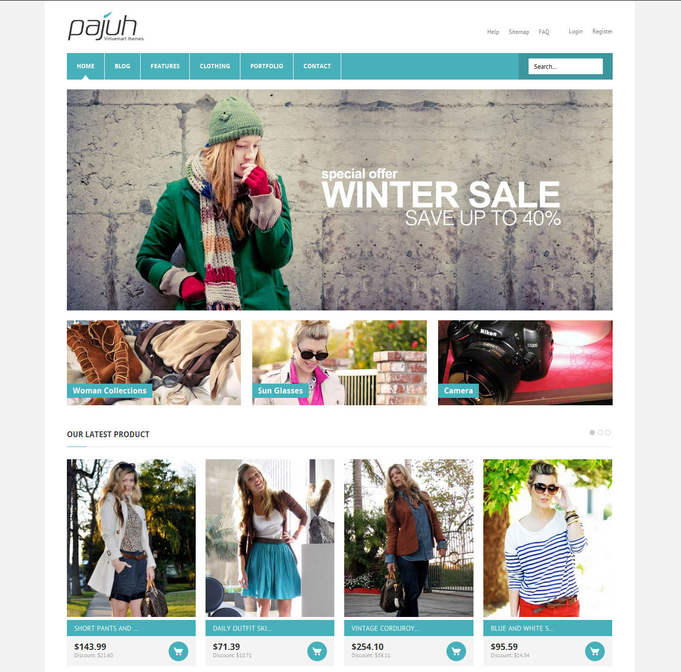 Pajuh - Responsive VirtueMart Template