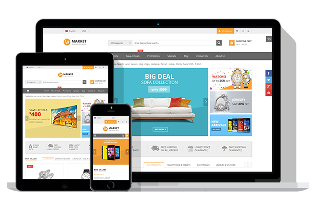 SJ Market for eCommerce store