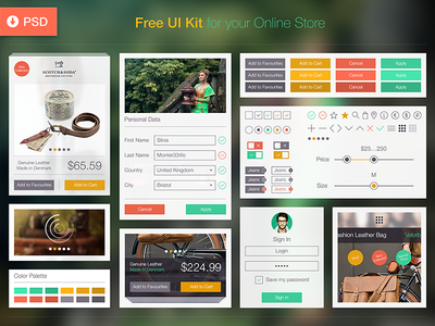 Free UI Kit for Online Store