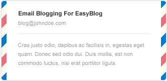 Email Blogging