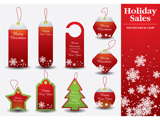 Christmas Resource Download - Christmas Tag Vector