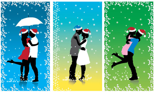 Christmas Resource Download - Xmas Couple Vector