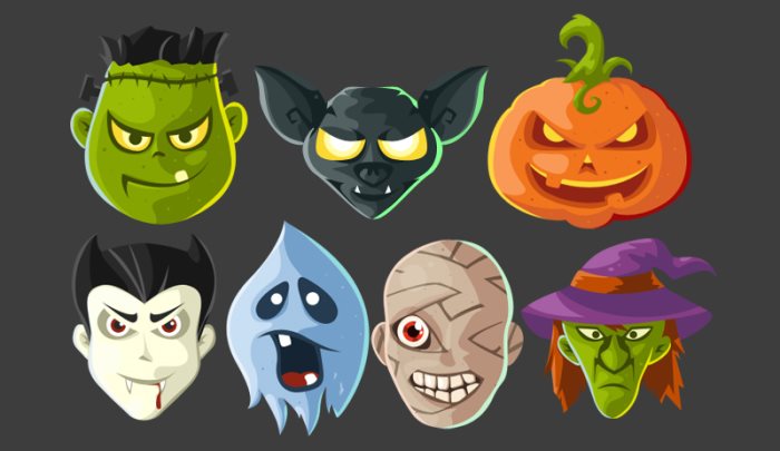 Halloween Head Icons