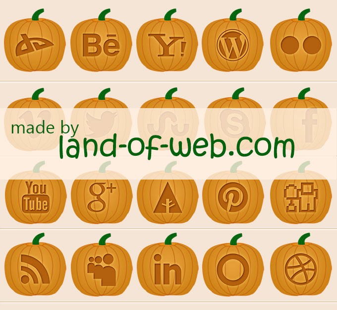 Pumpkin Social Icons