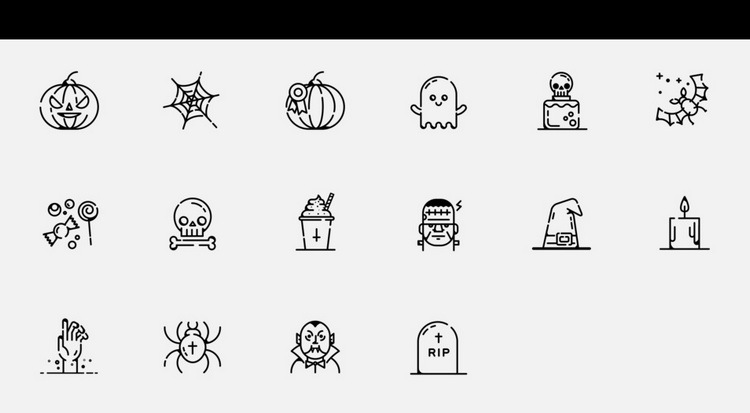 Halloween Pumpkin Social Media Icon Set Halloween Pumpkin Social Media Icon Set