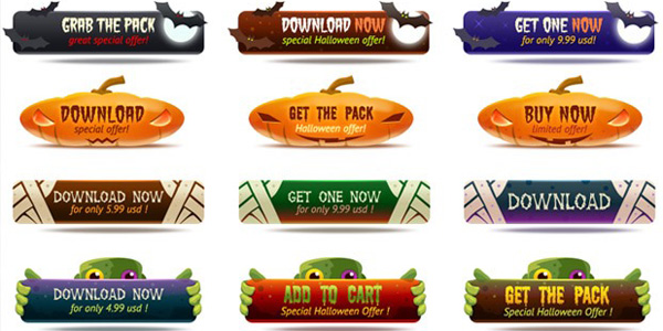 Halloween buttons Halloween buttons