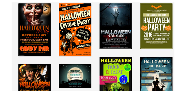 Halloween Flyers Collections