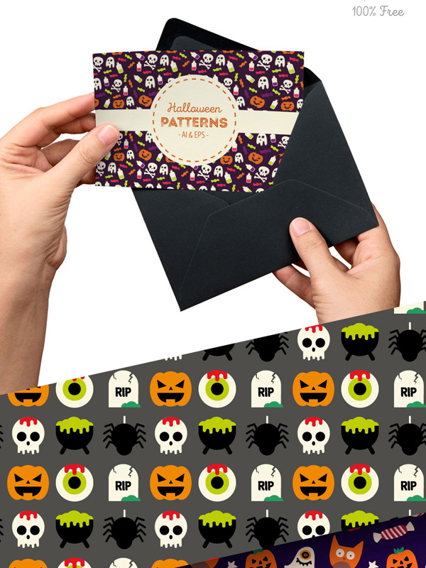 Halloween Patterns Vector Collections