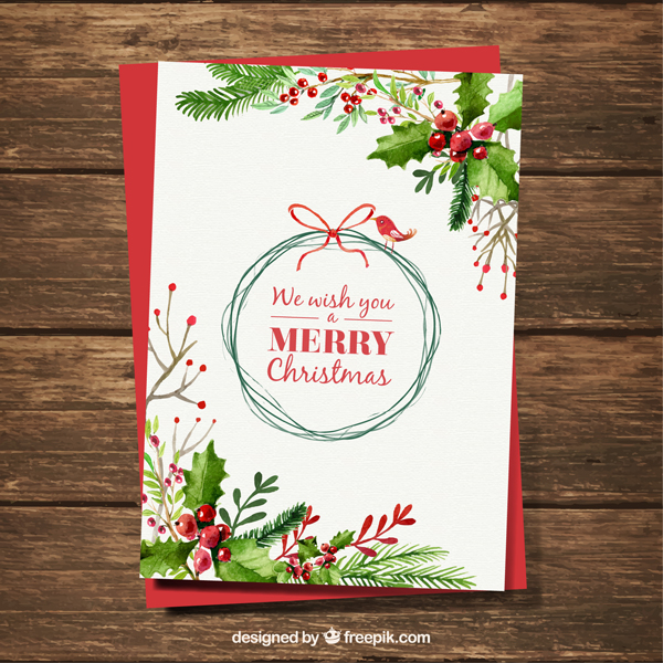 High-Quality Free Christmas Vector Graphics 2016 - Christmas Card