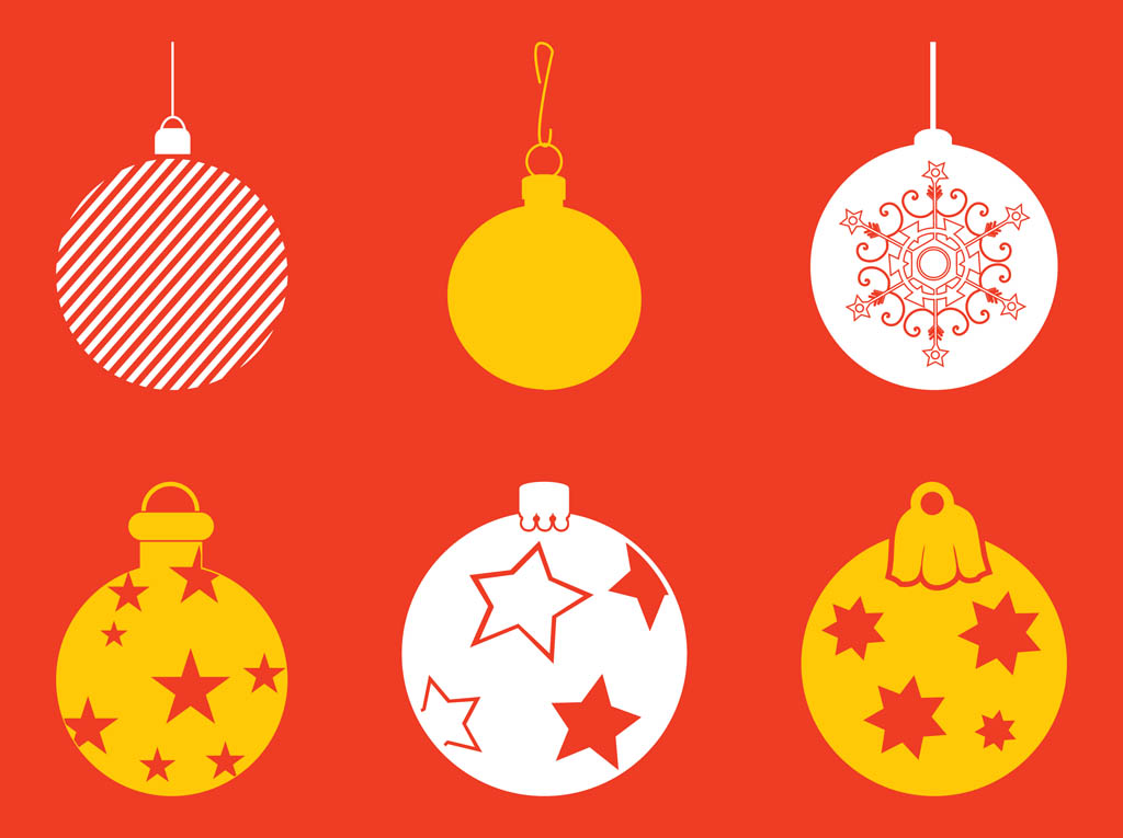 High-Quality Free Christmas Vector Graphics 2016 - Baubles