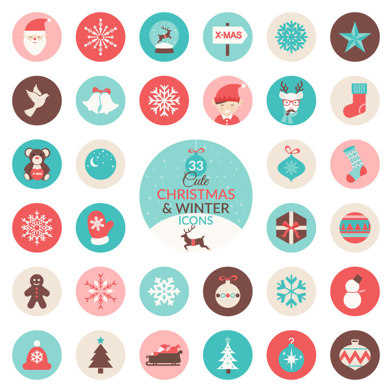 High-Quality Free Christmas Vector Graphics 2016 - 25