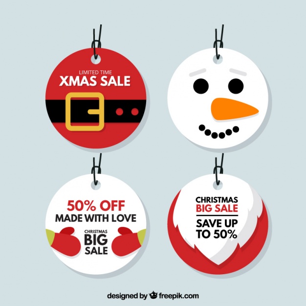 High-Quality Free Christmas Vector Graphics 2016 - Tag