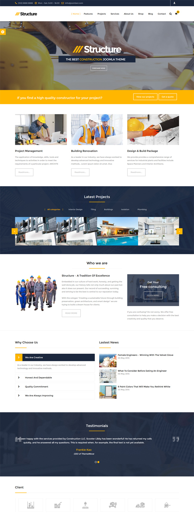 Structure - 10 Best Joomla Ecommerce templates