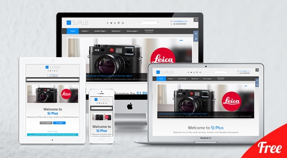 SJ Plus - free Joomla template