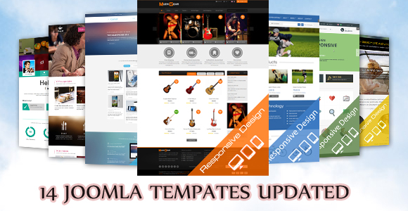 14 Joomla Templates updated to be compatible with Joomla 3.3