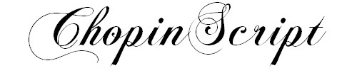 chopin script font