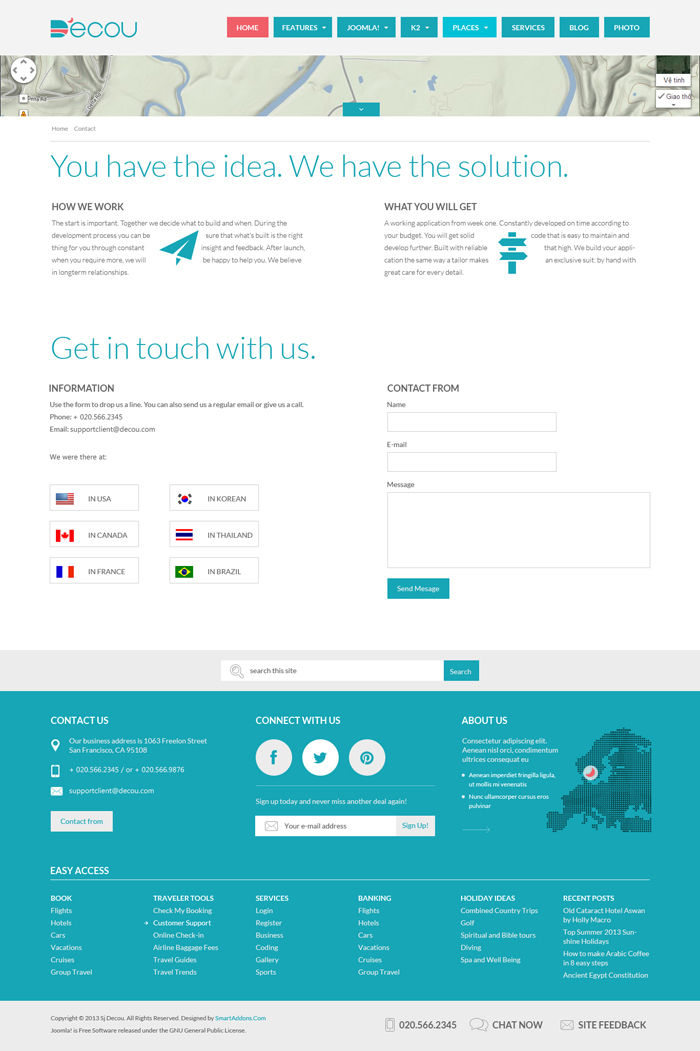 Preview SJ Decou - Travel Joomla Template