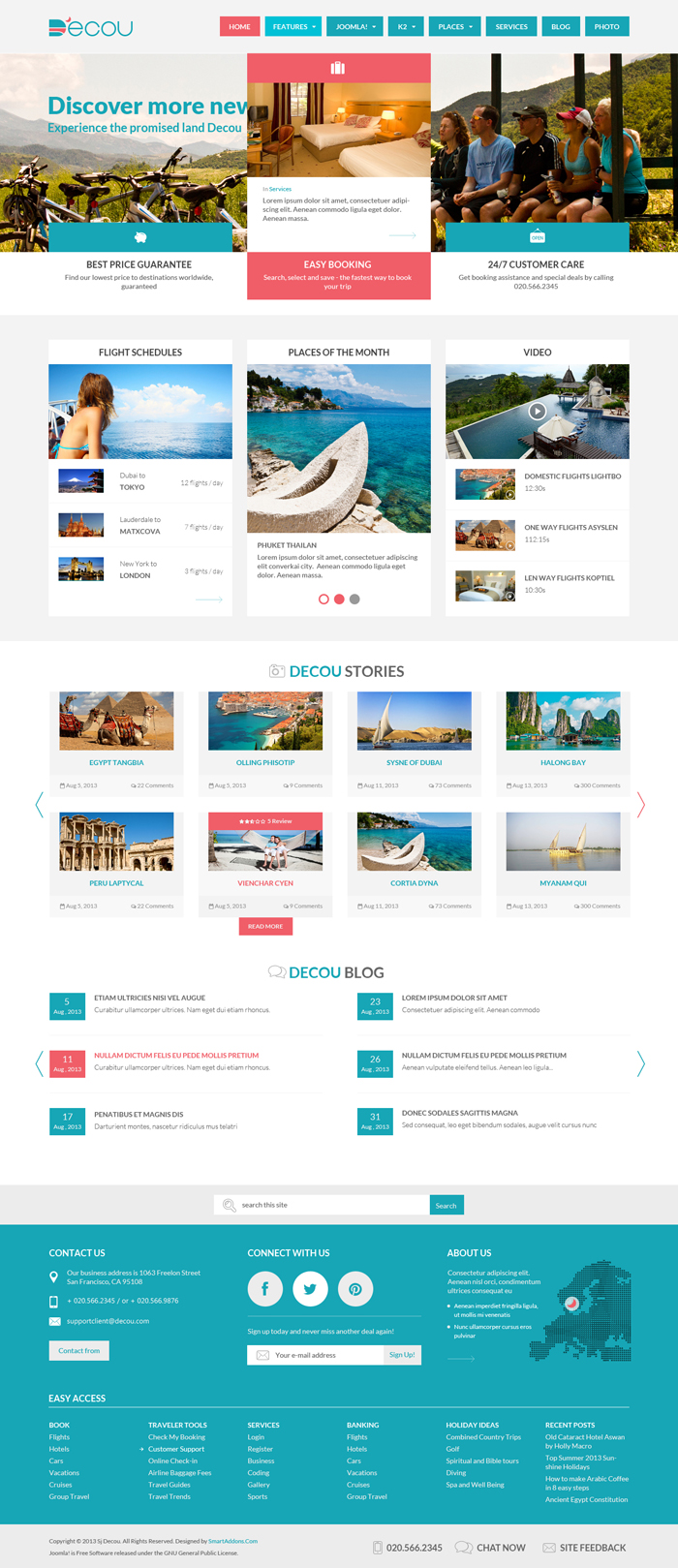 Preview SJ Decou - Travel Joomla Template