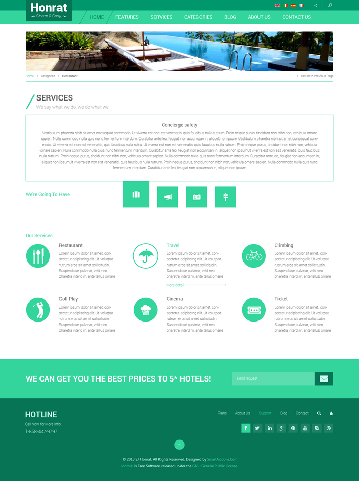 Preview SJ Honrat - Responsive Joomla Template