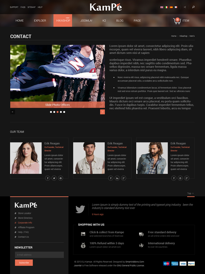 Preview SJ Kampe - Responsive Joomla Template