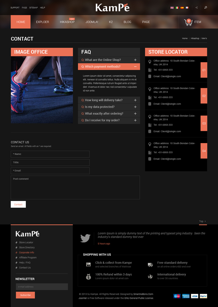 Preview SJ Kampe - Responsive Joomla Template