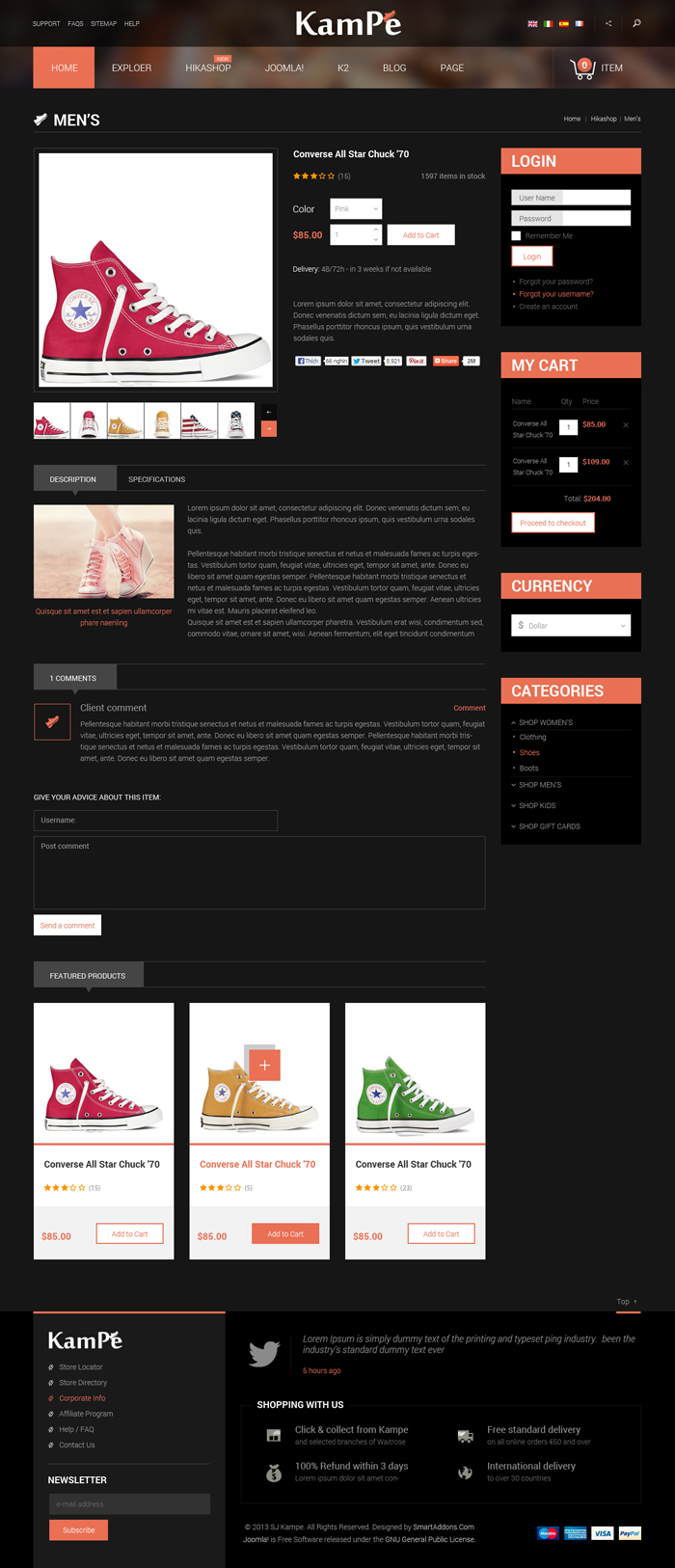 Preview SJ Kampe - Responsive Joomla Template