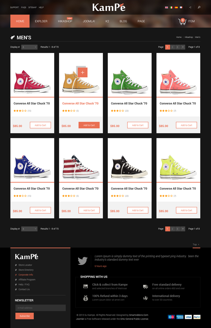 Preview SJ Kampe - Responsive Joomla Template