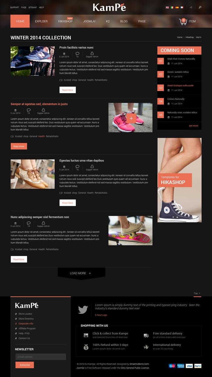 Preview SJ Kampe - Responsive Joomla Template