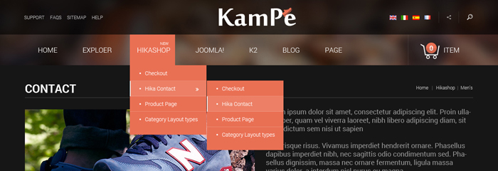 Preview SJ Kampe - Responsive Joomla Template