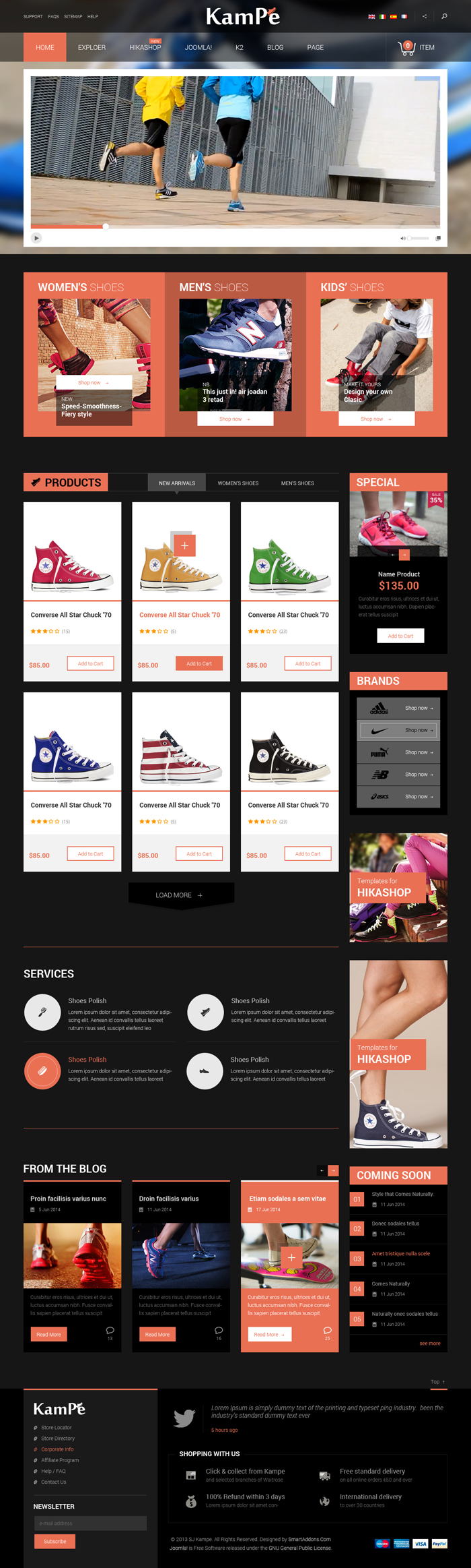 Preview SJ Kampe - Responsive Joomla Template