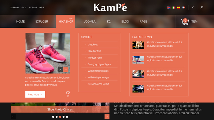 Preview SJ Kampe - Responsive Joomla Template