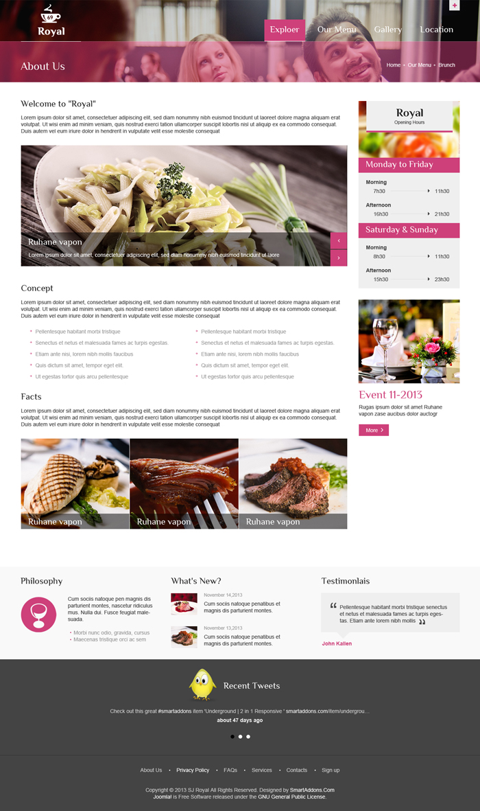 Preview SJ Royal - Responsive Joomla Template