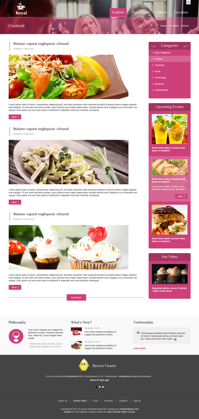 Preview SJ Royal - Responsive Joomla Template