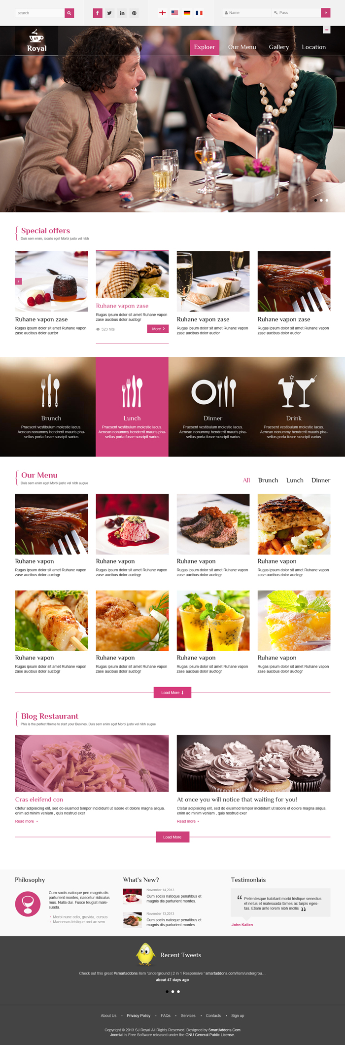 Preview SJ Royal - Responsive Joomla Template
