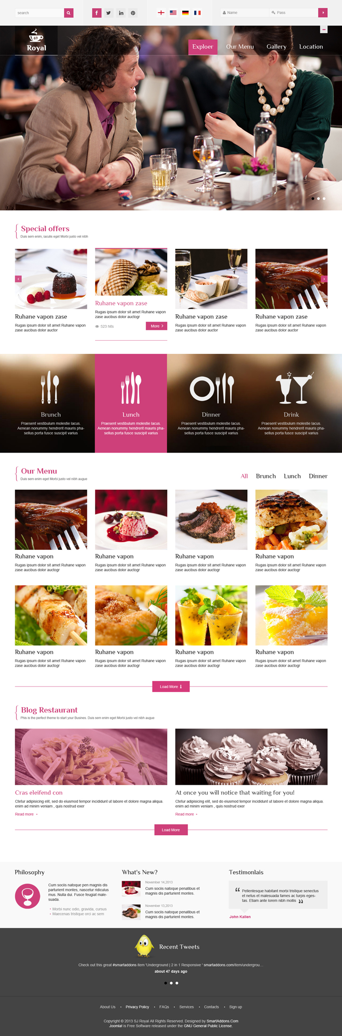 Preview SJ Royal - Responsive Joomla Template