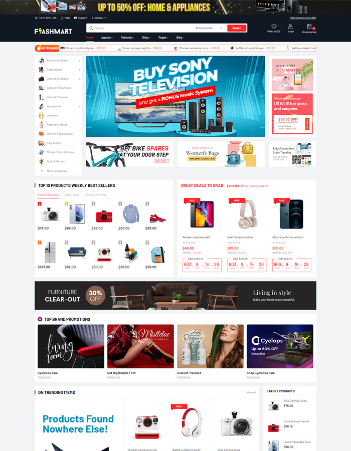 Premium OpenCart Themes for Supermarket, Grocery Stores 2021