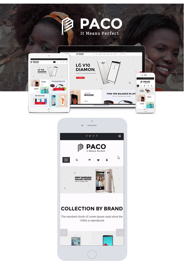 Paco - Responsive WooCommerce WordPress Theme - Responsive & Mobile Friendly