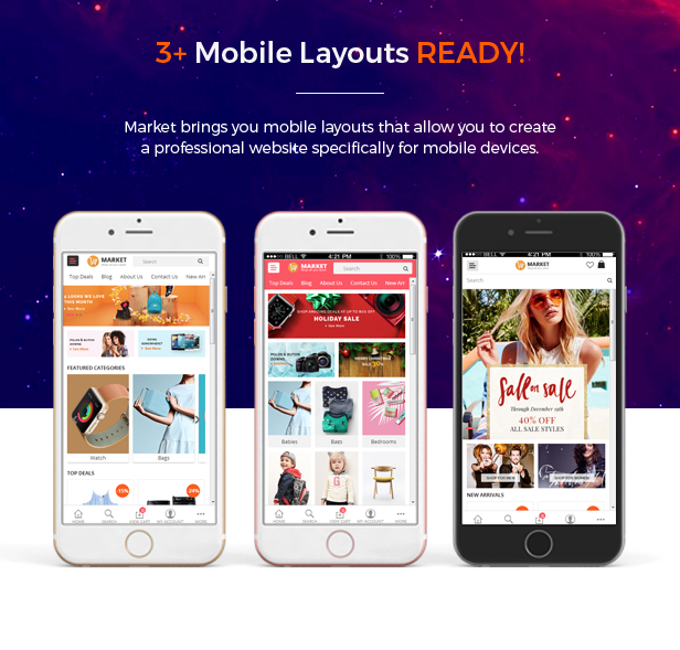 Market - Mobile layouts