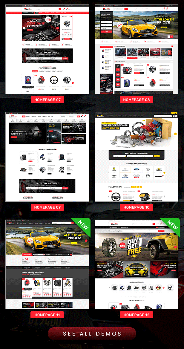 Auto Store - Auto Parts and Equipments Magento 2 Theme with Ajax Attributes Search Module - 3