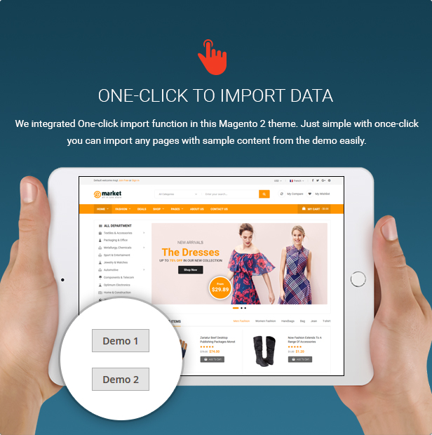 E-market - Stunning and Responsive Magento 2.1 Theme