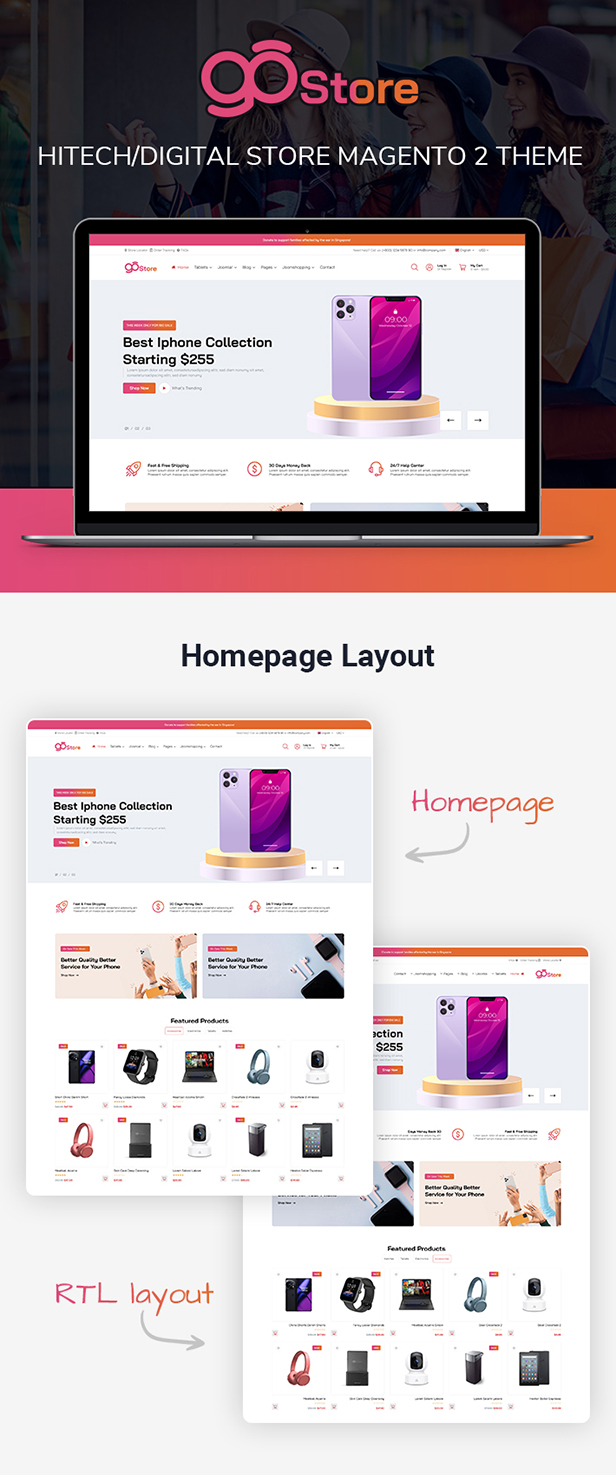 GoStore - Hitech/Digital Store Magento 2 Theme - 8