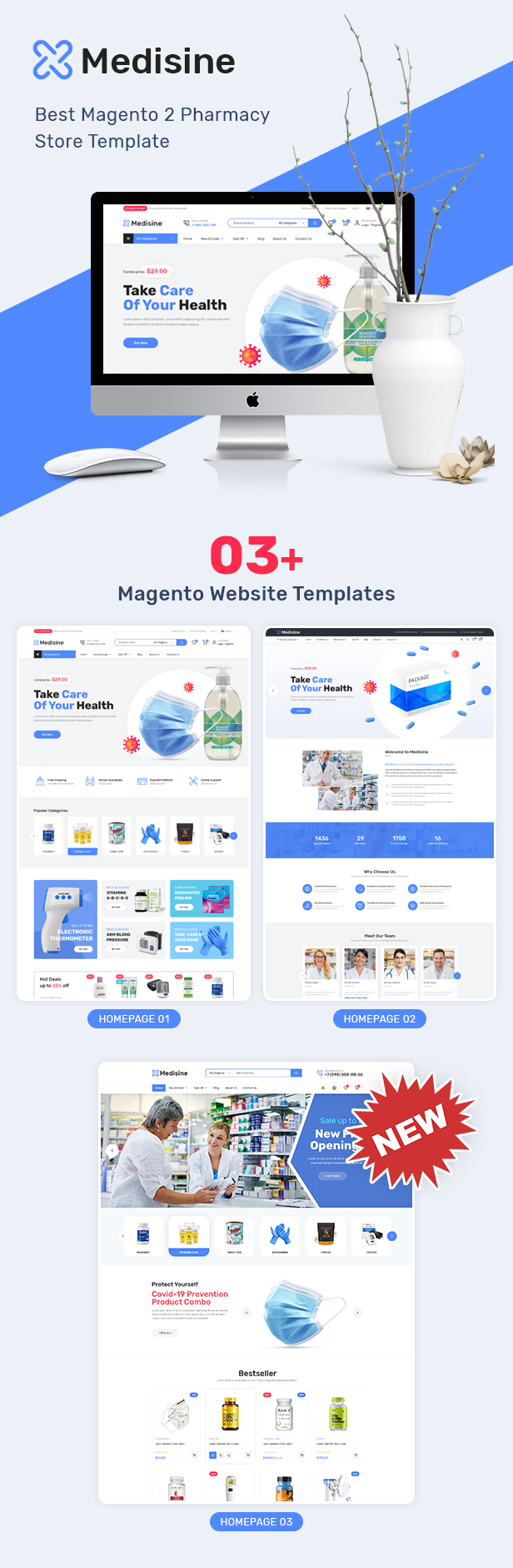 Medisine – Drug and Medical Store Magento 2 Theme