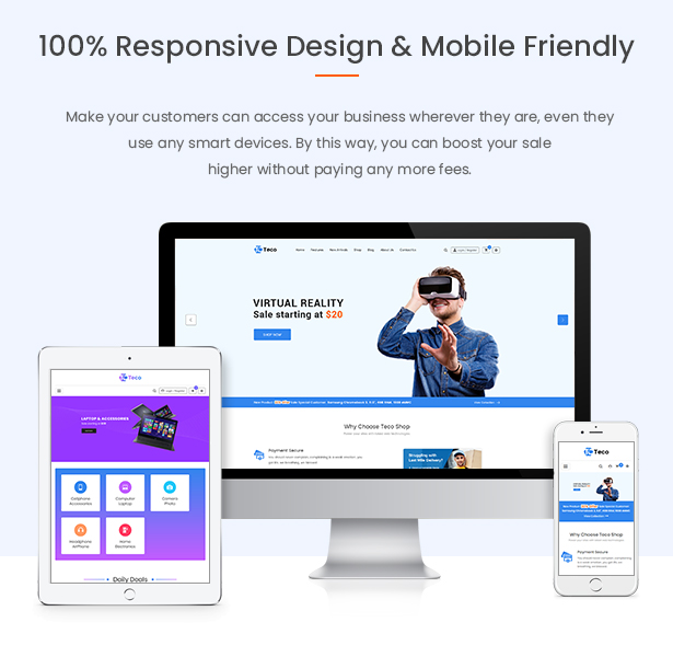 Teco - Responsive Hitech/Digital Magento 2 Store Theme - 3