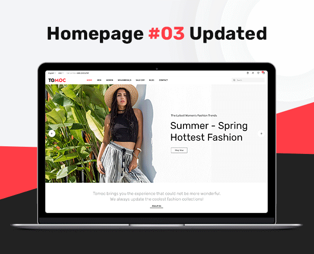 Tomoc - Chic Fashion Store Magento 2 Theme - 1