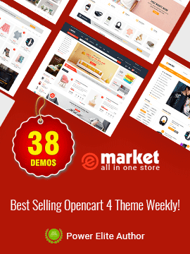 eMarket - Multipurpose MarketPlace OpenCart 4 Theme