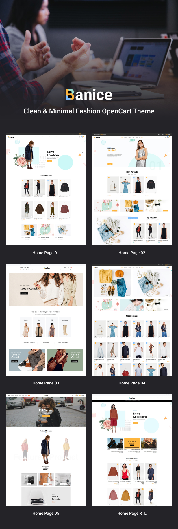 Banice – Clean & Minimal Fashion Opencart Theme