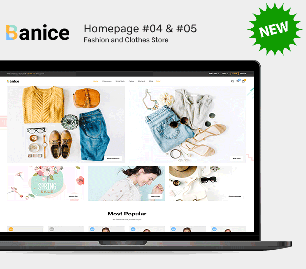 Banice – Clean & Minimal Fashion Opencart Theme
