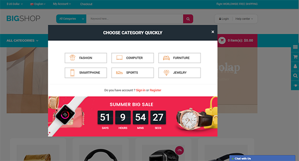 BigShop - Opencart 3 Theme