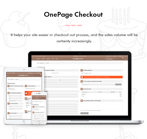 cakeshop - Opencart 3 Theme